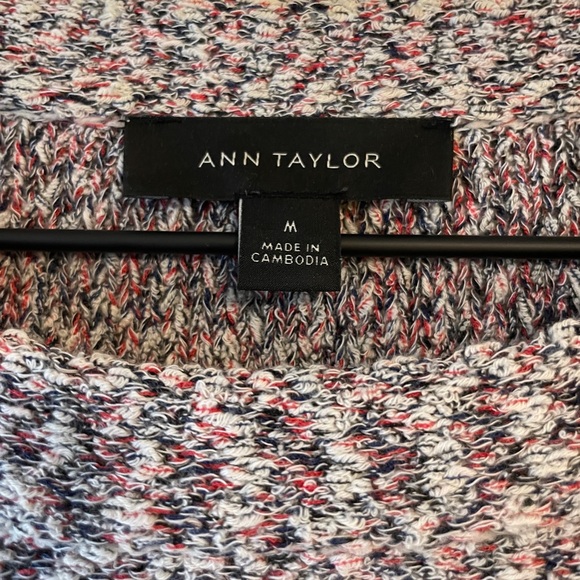 Ann Taylor Fringe Tweed Sweater - Picture 4 of 5